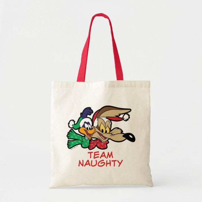 Bolso De Tela ROAD RUNNER™ y Wile E. Coyote "Team Naughty" (Frente)