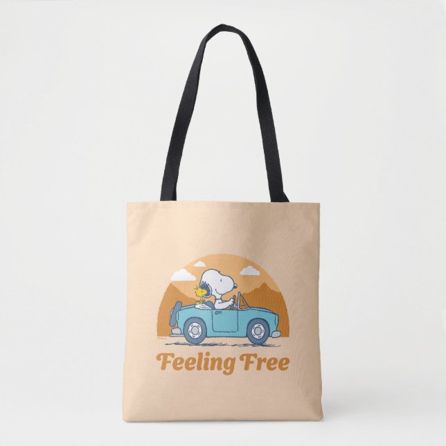 Bolso De Tela Road Trippin | Los cacahuetes se sienten libres (Anverso)