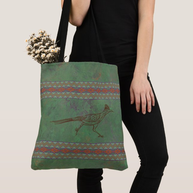 Bolso De Tela Roadrunner del Suroeste Sagebrush Green (Detalle)