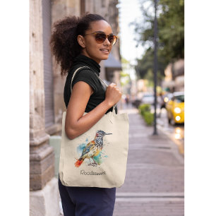 Bolso De Tela Roadrunner en acuarela vibrante