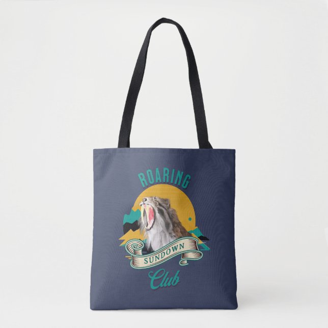 Bolso De Tela Roaring Sundown Club Sabertooth Tiger (Anverso)