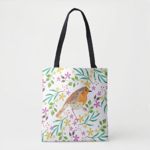 Bolso De Tela Robin el pájaro de los Navidades