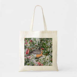 Bolso De Tela Robin en Navidades
