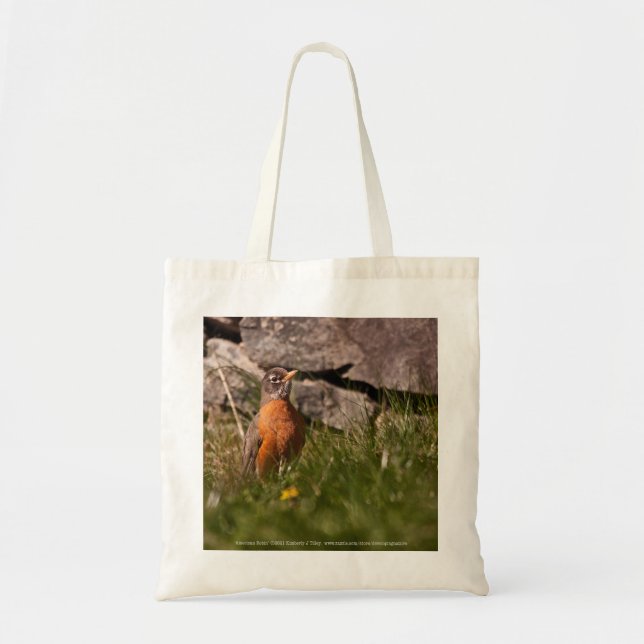 Bolso De Tela Robin estadounidense (Frente)