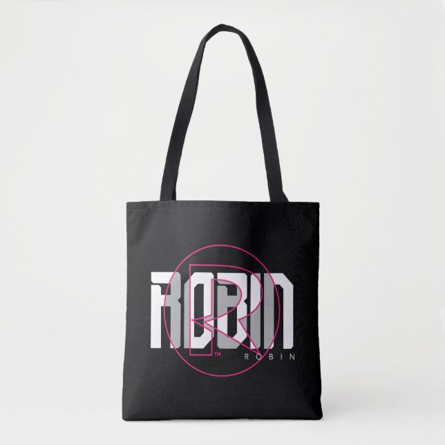 Bolso De Tela Robin Hi-Tech Name Graphic (Anverso)
