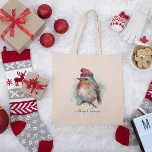 Bolso De Tela Robin Winter Delight, personalizado