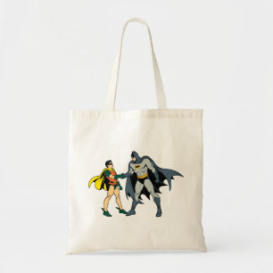 Bolso De Tela Robin Y Batman Handshake