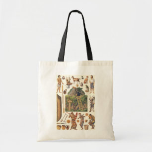 Bolso De Tela Robinson Crusoe, juguetes de muñecas de papel vict