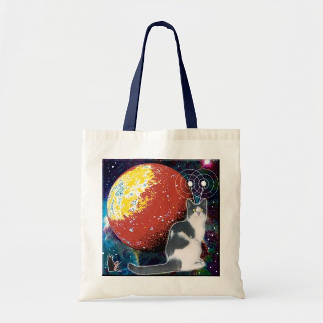 Bolso De Tela Robo-Cat Hobo Tote Bag (Frente)