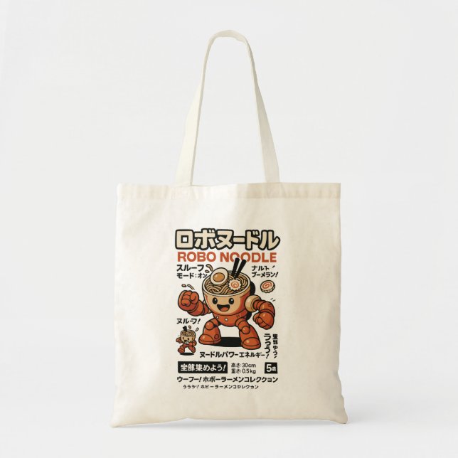 Bolso De Tela Robo Noddle (Frente)