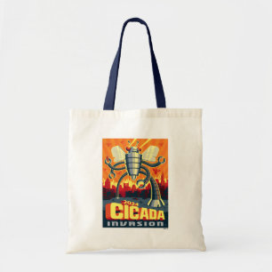 Bolso De Tela Robot Cicada