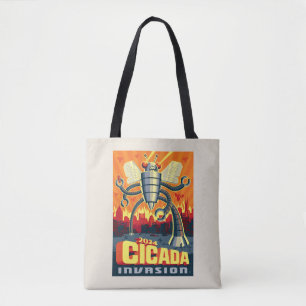 Bolso De Tela Robot Cicada