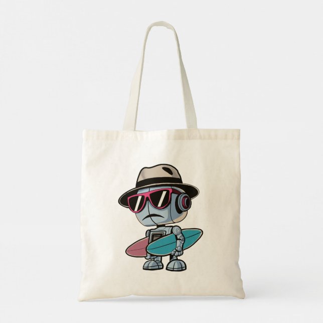 Bolso De Tela Robot de Surboard (Reverso)