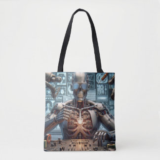 Bolso De Tela Robot Engineer