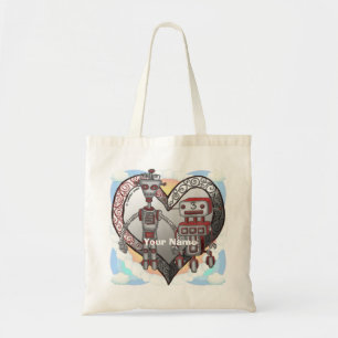 Bolso De Tela Robot Love Tote Bag