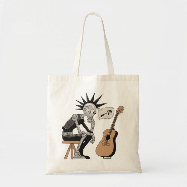 Bolso De Tela Robot musical confuso (Frente)