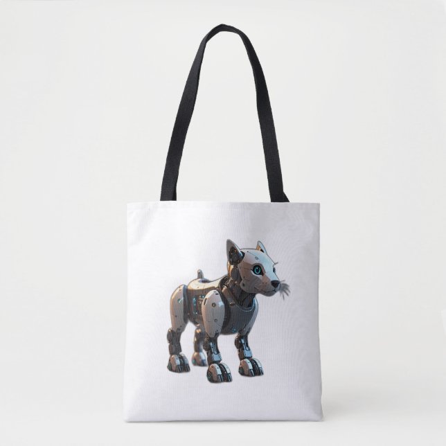 Bolso De Tela robot perro (Anverso)