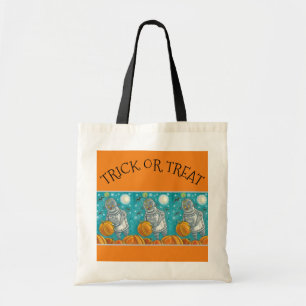 BOLSO DE TELA ROBOT PICKING PUMPKINS, HOMBRE MECÁNICO HALLOWEB