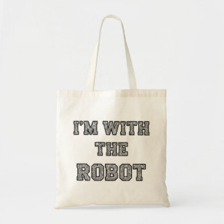 Bolso De Tela Robot Text