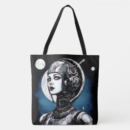 Bolso De Tela Robot Woman VI
