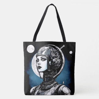 Bolso De Tela Robot Woman VI