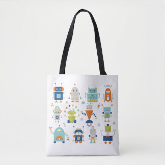 Bolso De Tela Robots