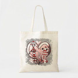 Bolso De Tela robots de ciencia ficción enamorados