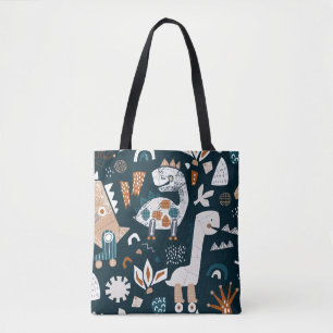 Bolso De Tela Robots de dinosaurios, juguetón, sin costura para 