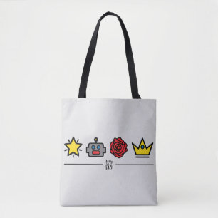 Bolso De Tela Robots dobles y Tote