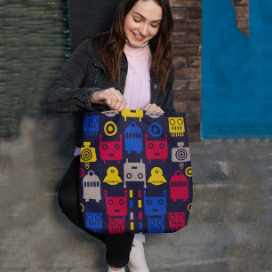 Bolso De Tela robots personalizados