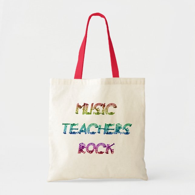 BOLSO DE TELA ROCA 2 DEL PROFESOR DE MÚSICA (Frente)