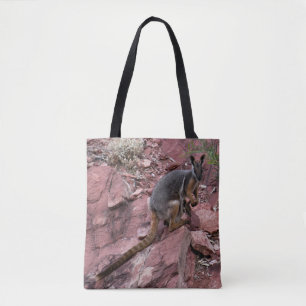 Bolso De Tela Roca amarilla rara Wallaby y bebé Australia