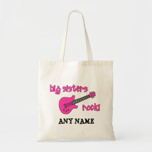 Bolso De Tela ¡Roca de las hermanas grandes! con la guitarra