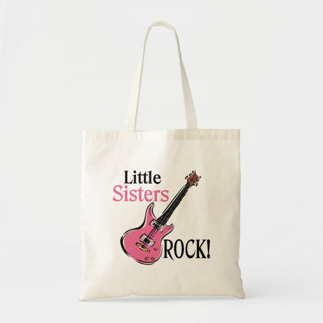 Bolso De Tela Roca de las pequeñas hermanas (Frente)