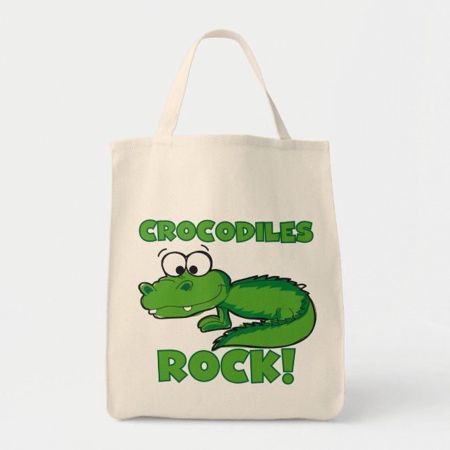 Bolso De Tela Roca de los cocodrilos (Frente)