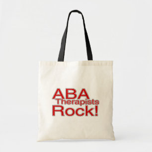 Bolso De Tela Roca de los terapeutas del ABA (roja)