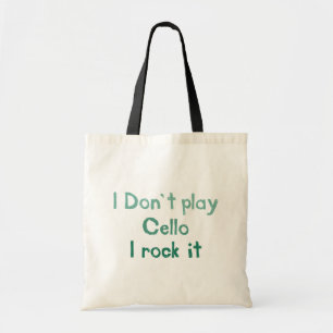 Bolso De Tela Roca del violoncelo él Totebag
