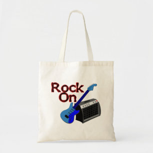 Bolso De Tela Roca en la guitarra y el amperio