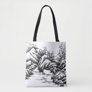 Bolso De Tela Rocas