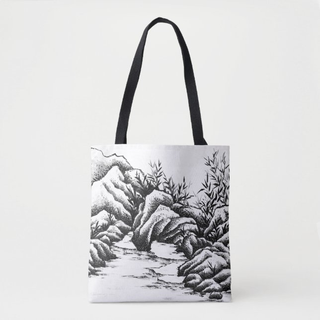 Bolso De Tela Rocas (Anverso)