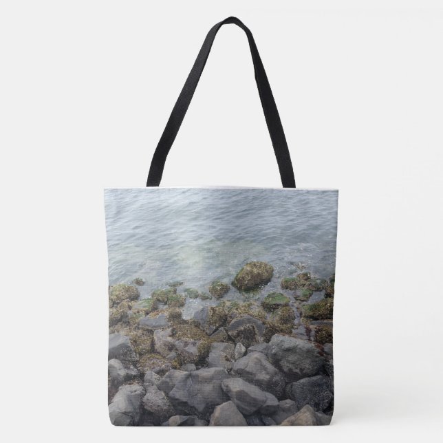 Bolso De Tela rocas costeras (Anverso)