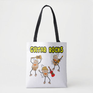 Bolso De Tela Rocas de guitarra