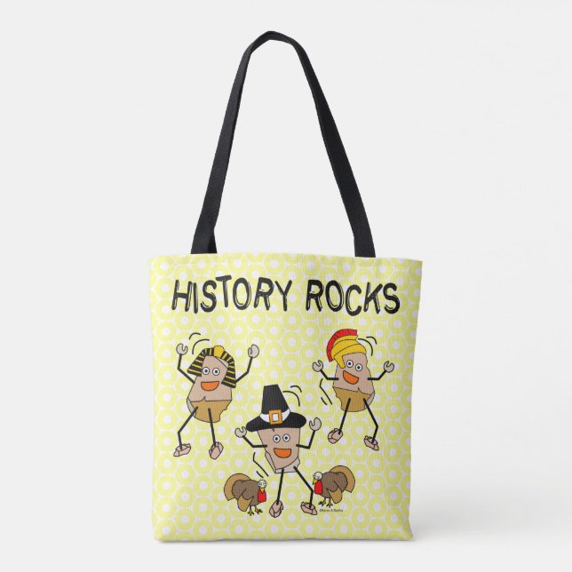 Bolso De Tela Rocas de historia (Reverso)
