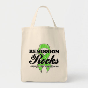 Bolso De Tela Rocas de la remisión - conciencia del linfoma de