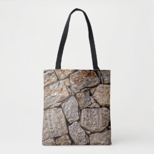 Bolso De Tela Rocas de mampostería de piedras de pared
