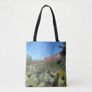 Bolso De Tela Rocas rojas y cactus I