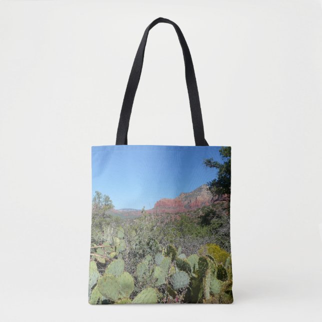 Bolso De Tela Rocas rojas y cactus I (Anverso)