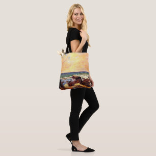 Bolso De Tela Rocas y Mar por Paul Gauguin