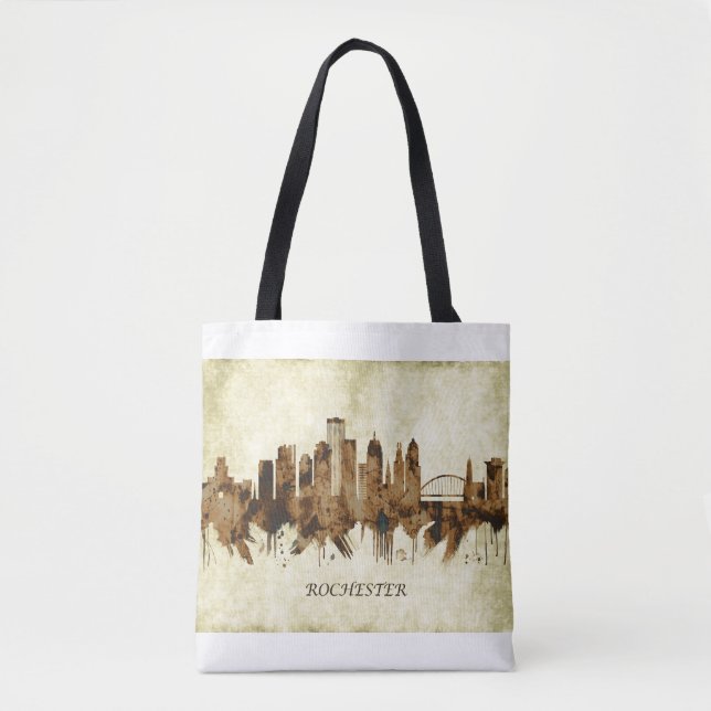 Bolso De Tela Rochester New York Cityscape (Anverso)