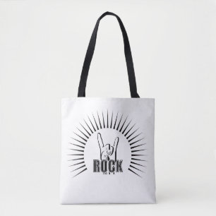 Bolso De Tela Rock